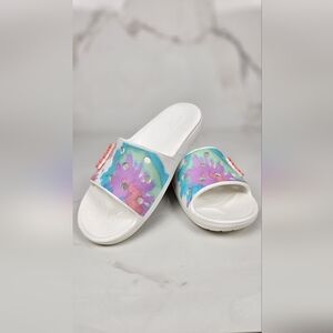 Crocs Classic Tie Dye Graphic Slide Sandal Womens 7‎ Mens 5